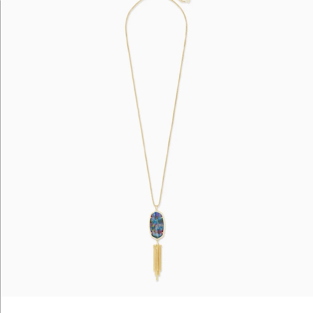 Still available! Kendra Scott rayne long pendant necklace abalone shell